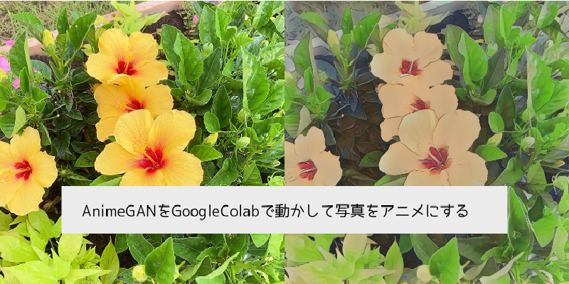 Featured image of post AnimeGANをGoogleColabで動かして写真をアニメ化する